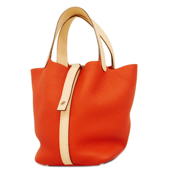 HERMESAuth  Picotin Picotan Lock Touch PM X Engraved Women's Handbag