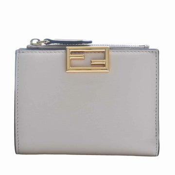 Fendi leather medium folio wallet pink beige