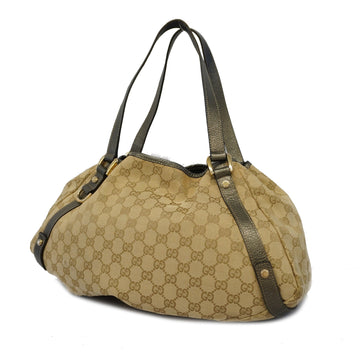 Gucci GG Canvas 130736 Women's GG Canvas Handbag,Tote Bag Beige