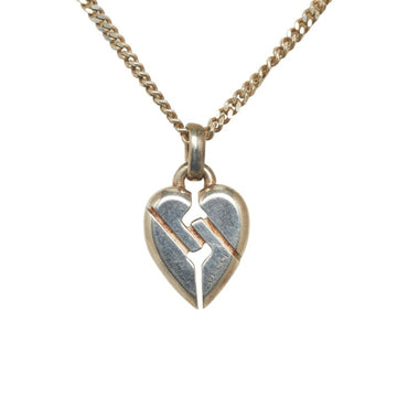 GUCCI heart motif necklace SV925 silver ladies