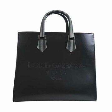 DOLCE & GABBANA Dolce and Gabbana leather edge bag handbag black