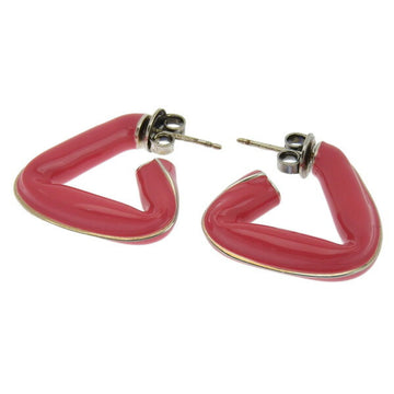 BOTTEGA VENETA SV925 Triangle Earrings Pink Ladies