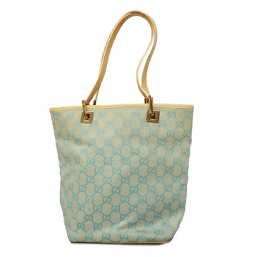 GUCCI tote bag GG canvas 002 1099 ivory light blue champagne ladies