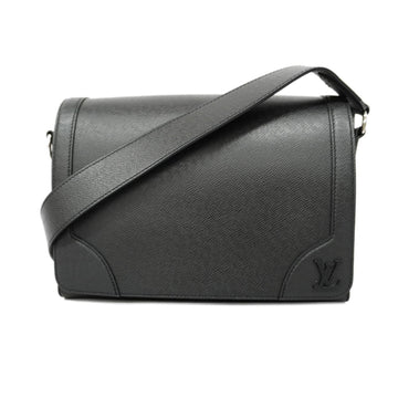 LOUIS VUITTON Shoulder Bag Taiga New Flap M30807 Noir Men's