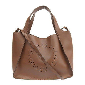 STELLA MCCARTNEY Stella punching tote bag brown artificial leather