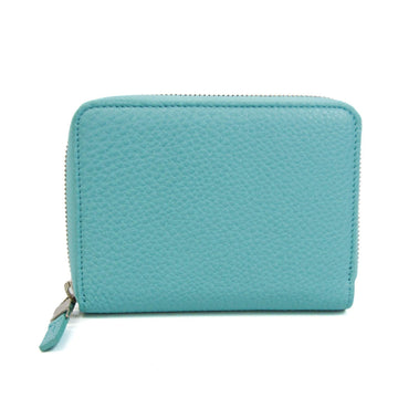 TIFFANY Women's Leather Bill Wallet [bi-fold] Light Blue