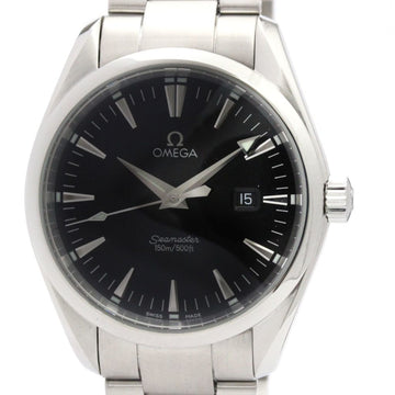 OMEGAPolished  Seamaster Aqua Terra Steel Quartz Mens Watch 2517.50 BF555389