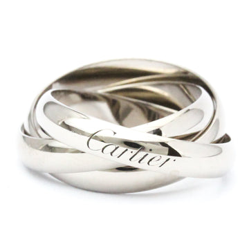 CARTIER Trinity White Gold [18K] Fashion No Stone Band Ring Silver