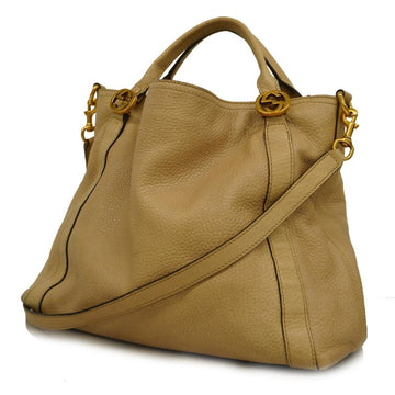 GUCCI handbag 323675 leather beige gold hardware ladies