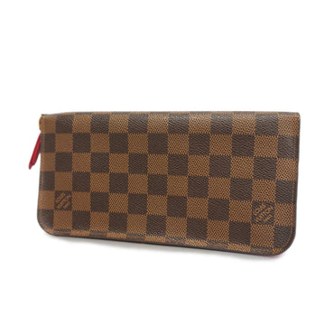 LOUIS VUITTONAuth  Damier Bifold Long Wallet Portefeuille En Solit N63547 Rouge