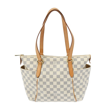 LOUIS VUITTON Damier Azur Totally PM White N51261 Women's Canvas Tote Bag