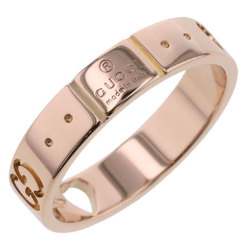 GUCCI Ring Icon Amor Width approx. 4mm K18 pink gold No. 9 Women's