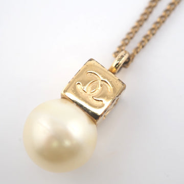CHANEL/ 02A Coco Mark Necklace Gold Women's