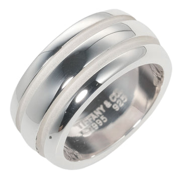 TIFFANY Atlas Grooved Double Line Silver 925 No. 10 Women's Ring