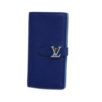 LOUIS VUITTONAuth  LV Vertical Wallet M82441 ,Unisex Long Wallet [bi-fold] Blue