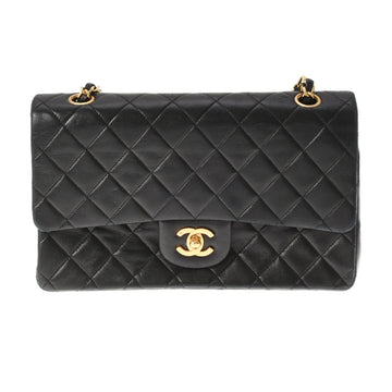 Chanel matelasse black ladies lambskin shoulder bag