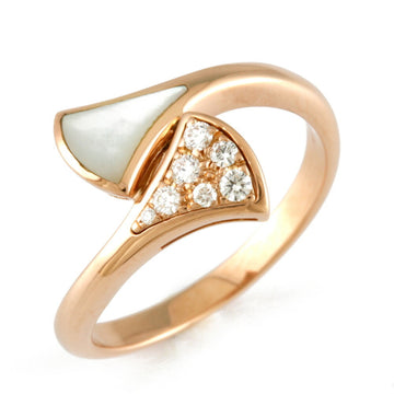 Bvlgari K18PG Ring No. 12 Diamond Diva Dream Gold Ladies 18K K18 Pink