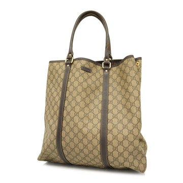 GUCCIAuth  223669 Women's GG Supreme Tote Bag Beige,Brown