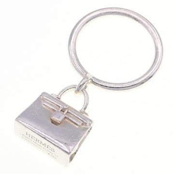HERMES Ring Amulet Kelly SV Sterling Silver 925 Size 51 No. 10.5 Bag Motif Women's
