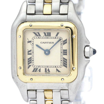 CARTIERPolished  Panthere 18K Gold Stainless Steel Quartz Ladies Watch BF564380