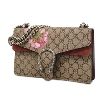 GUCCIAuth  GG Blooms Dionysus 400249 GG Supreme,Suede Beige,Bordeaux