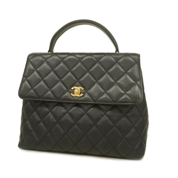 Chanel Matelasse Handbag Women's Leather Handbag Black