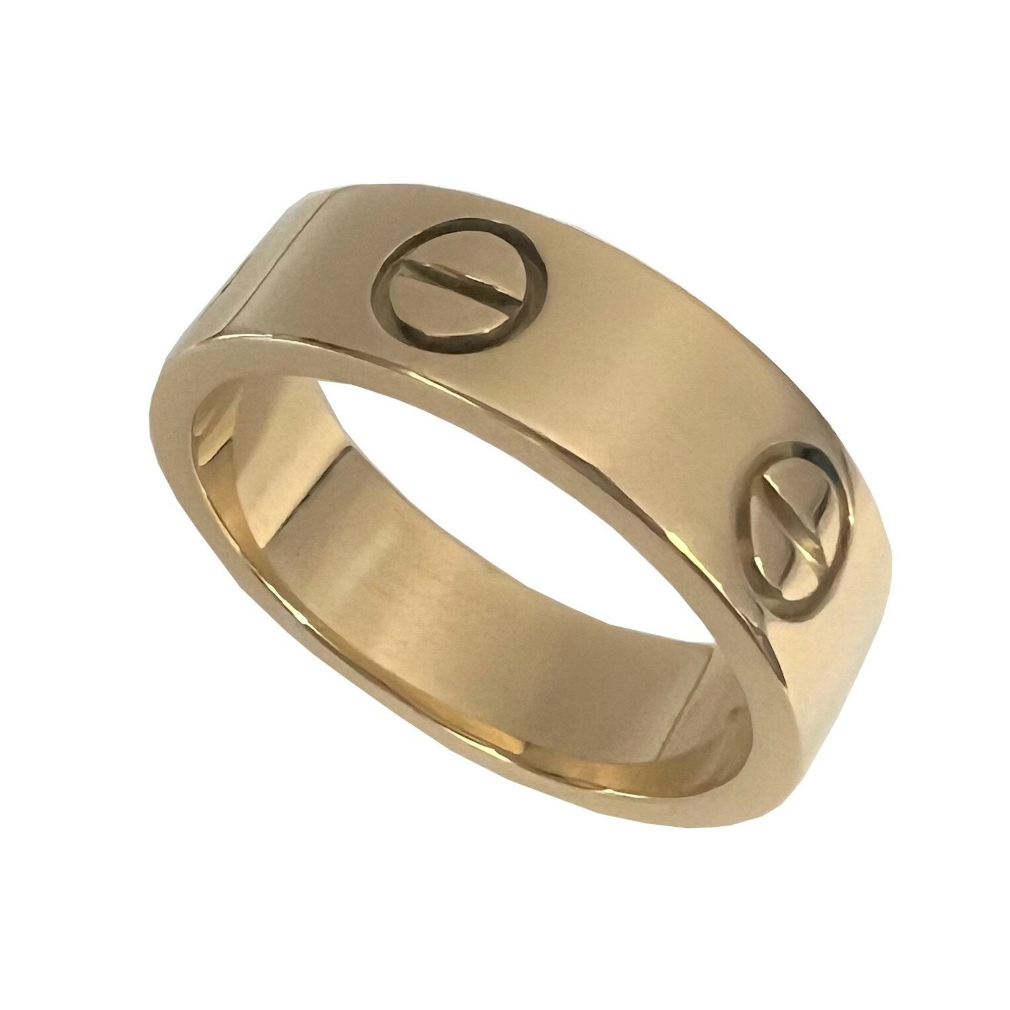 Cartier Polished 51 6.9g Love Ring 750 K18YG Yellow Gold Japan Size