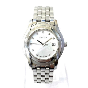 GUCCI 5500L Quartz 11P Diamond Watch Ladies