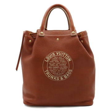 LOUIS VUITTON Tobago T&B Shoe Bag Tote Handbag Leather Brown M95142
