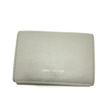 SAINT LAURENT Trifold Wallet Gray