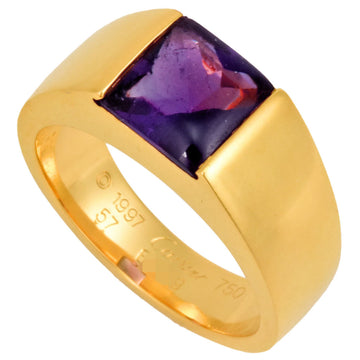 CARTIER Tank Ring Amethyst K18YG #57