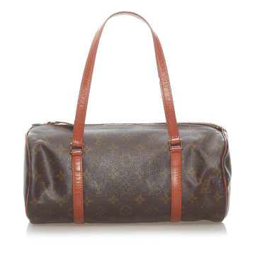 Louis Vuitton Monogram Old Papillon 30 Shoulder Bag M51365 Brown PVC Leather Ladies LOUIS VUITTON