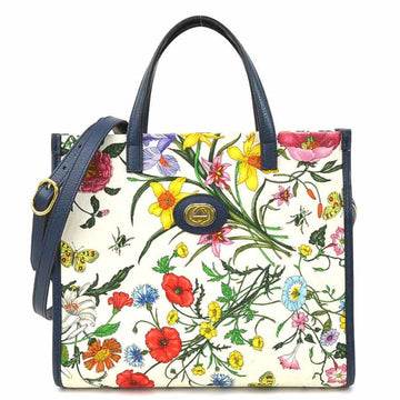 GUCCI Handbag Diagonal Shoulder Bag Flora Canvas Multicolor Women's 550141