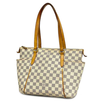 LOUIS VUITTON Shoulder Bag Damier Azur Totally PM N51261 White Ladies