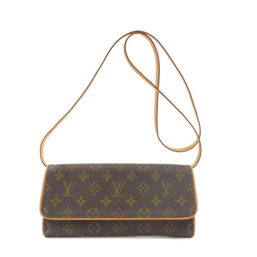 Louis Vuitton Pochette Twin GM M51852 Monogram Canvas 2way Crossbody Clutch  Bag