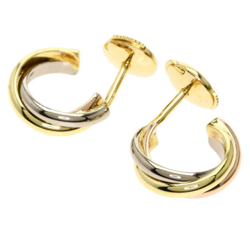 Cartier Trinity 3 Color Earrings K18 Yellow Gold / K18PG K18WG Ladies CARTIER