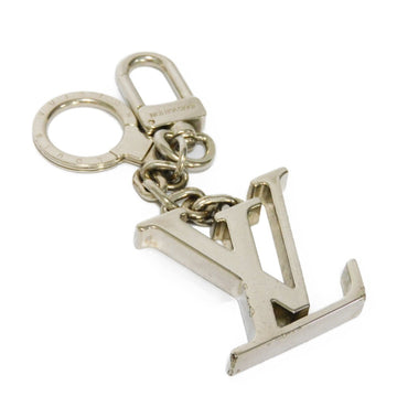 LOUIS VUITTON Keychain Portocre Initial LV Signature Keyring Bag Charm Logo Metal Silver M65071 Men Women