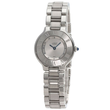 CARTIER W10109T2 Must 21 SM Watch Stainless Steel/SS Ladies