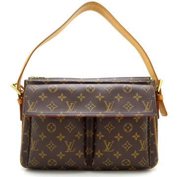 LOUIS VUITTON Monogram Vivacite GM M51163 Shoulder Bag Brown 350655