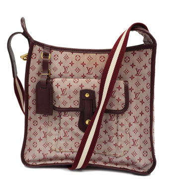 LOUIS VUITTONAuth  Monogram Mini Buzzas Marie Kate M92321 Shoulder Bag Cerise