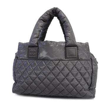 CHANELAuth  Coco Cocoon Women's Nylon Handbag,Tote Bag Gray
