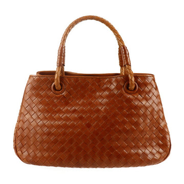 BOTTEGA VENETA Satchel Intrecciato Handbag 148323 Leather Brown