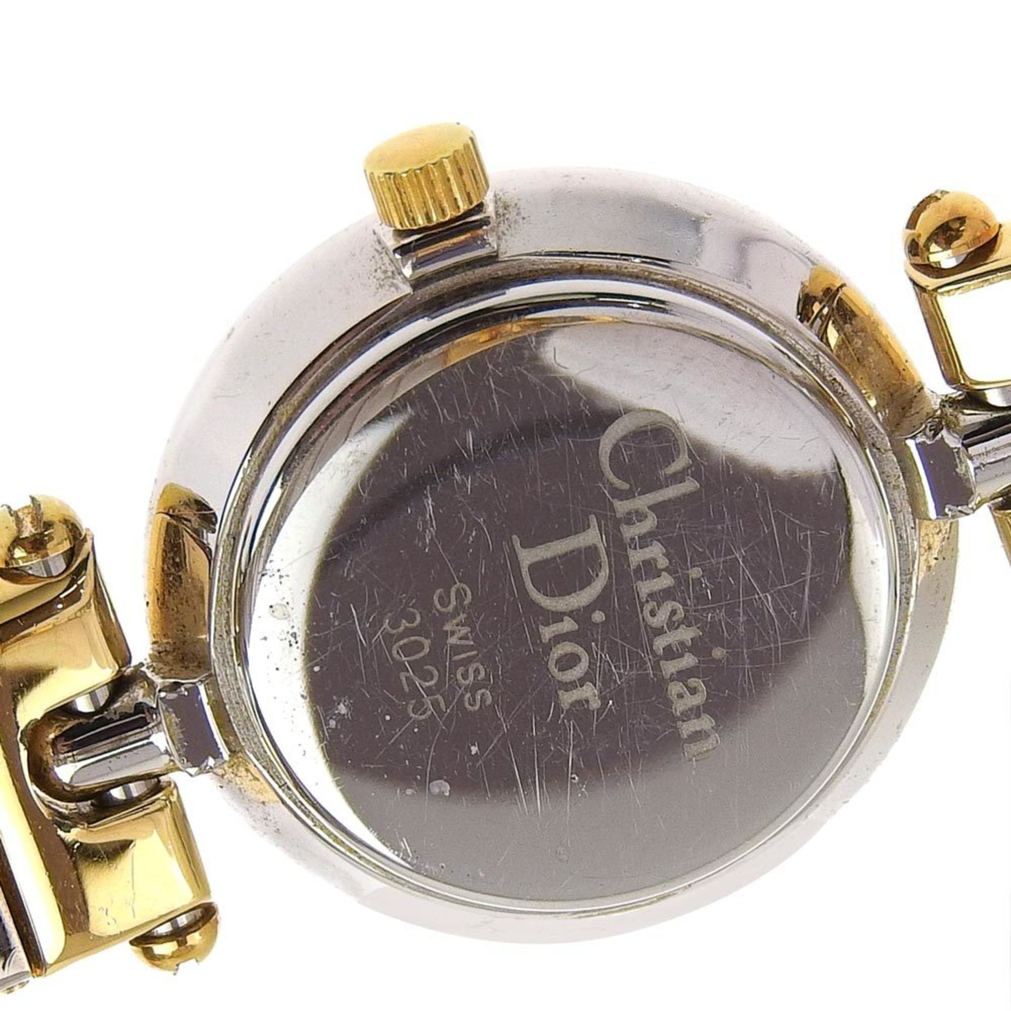 CHRISTIAN DIOR Lady's quartz battery watch gold dial 3025