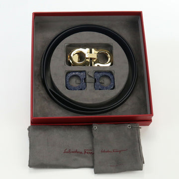 SALVATORE FERRAGAMO FERRAGAMO Ferragamo Gancini belt set leather men