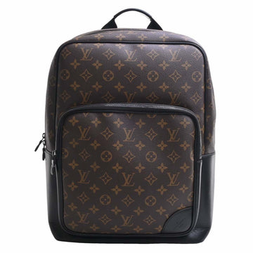 LOUIS VUITTON Monogram Macassar Dean Backpack Rucksack M45335 Brown/Black Ladies