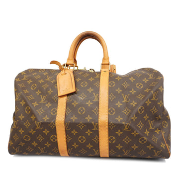 LOUIS VUITTONAuth  Monogram Keepol 45 M41428 Men,Women,Unisex Boston Bag