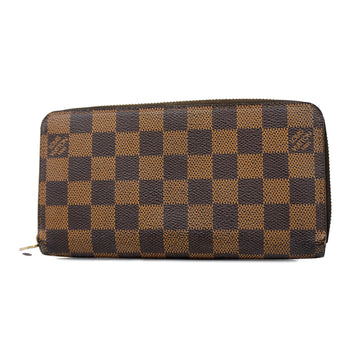 LOUIS VUITTONAuth  Damier Zippy Wallet N60015 Women,Men,Unisex Long Wallet