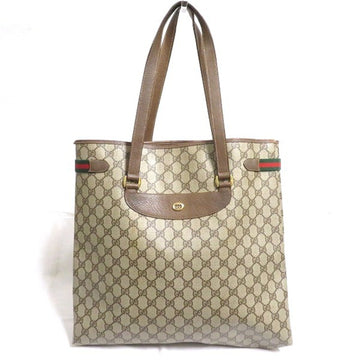 GUCCI Old 39.02.091 Sherry Line GG Pattern Bag Tote Unisex