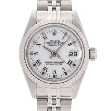 Rolex Datejust 69174 Ladies SS / WG watch self-winding white dial