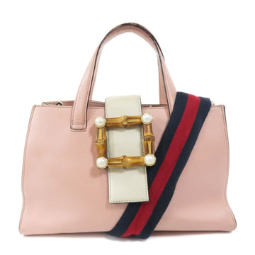 Gucci 453756 Nimfair Bamboo Shoulder Bag Calf Ladies GUCCI